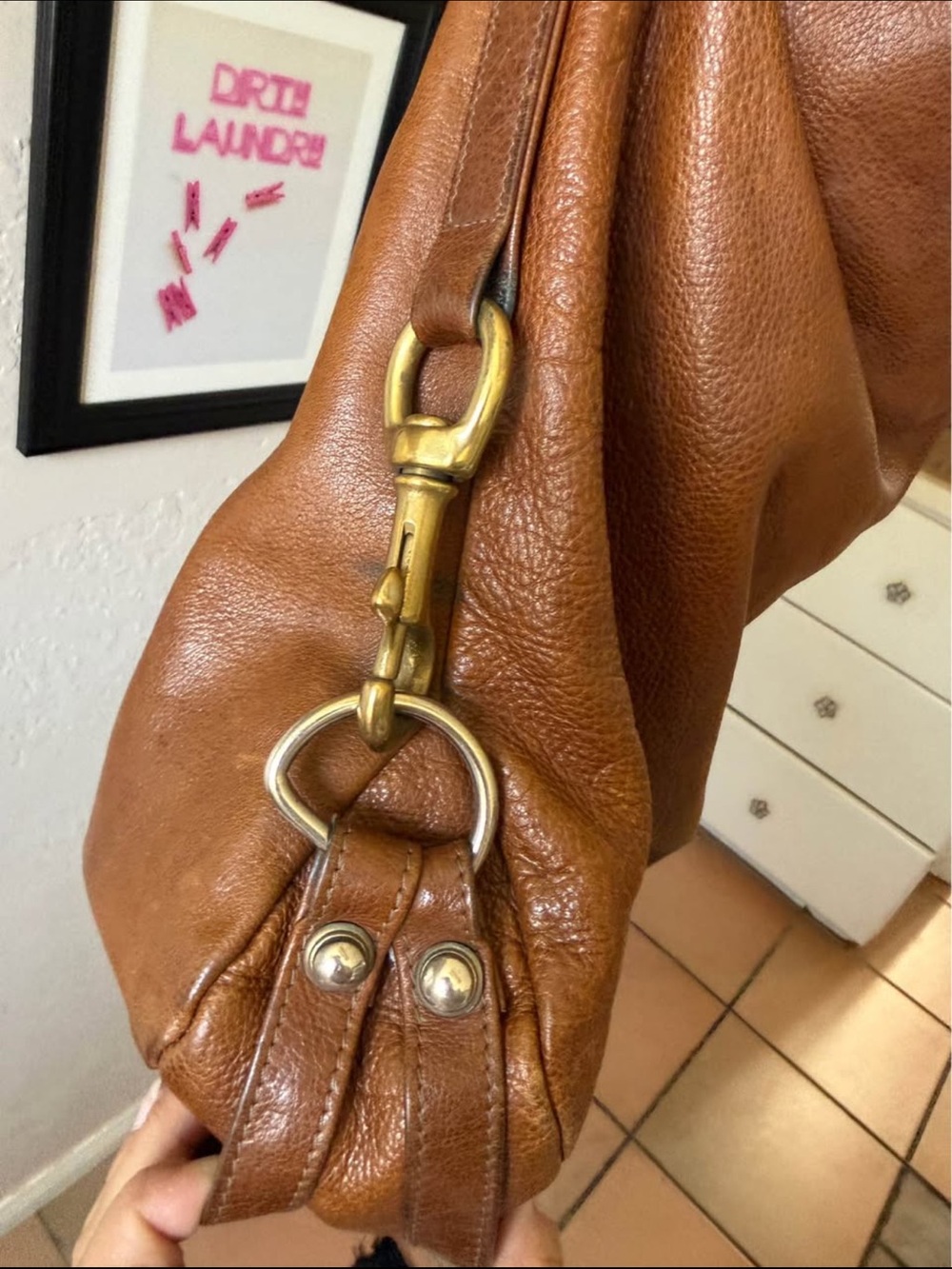 Rebecca Minkoff Brown Leather Hobo Bag - Timeless Everyday Style - Picture 3 of 7